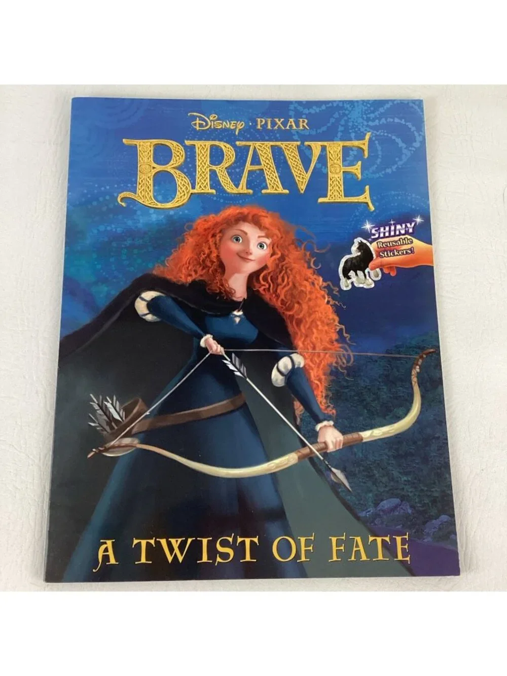 Disney Pixar Brave Sticker Book A Twist Of Fate Reusable Shiny Stickers 2012 New